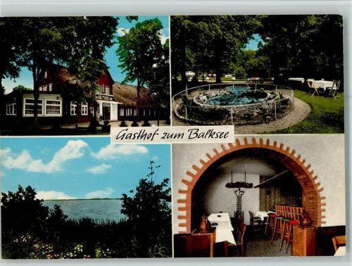 Dobrock Gasthof Zum Balksee Brunnen 4-Bildaufnahme