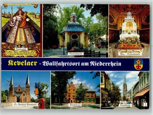 Kevelaer Gnadenkapelle Innenaufnahme Altar Gnadenbild St. Antounius-Pfarrkirche Priesterhaus Hauptstraße Mehrfachaufnahme