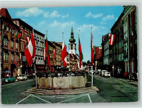 Wels Beflaggter Stadtplatz