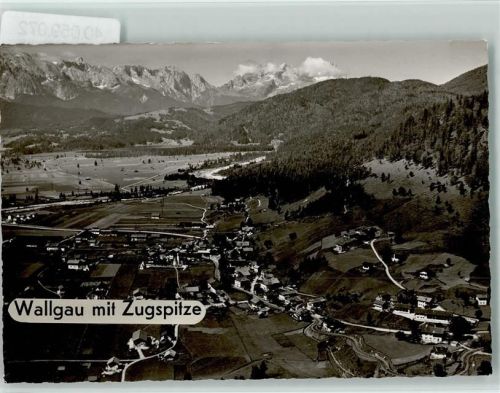 Wallgau Luftaufnahme Zugspitze