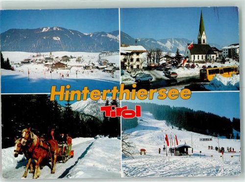 Hinterthiersee Winter Pferdeschlitten