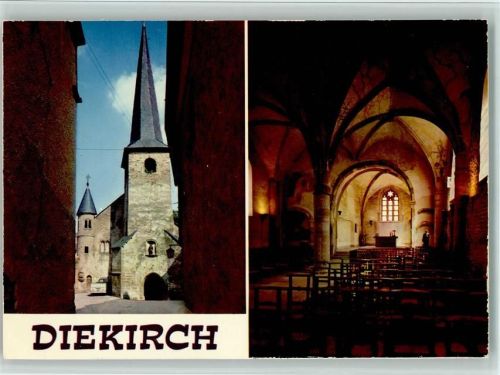 Diekirch Kirche Innen- und Aussenansicht