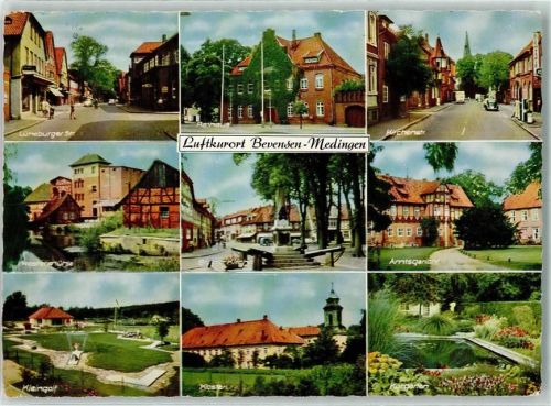 Medingen Lüneburger Straße Rathaus Kirchenstraße Amtsgericht Kurgarten Kloster Minigolf