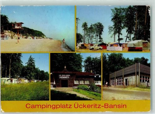 Seebad Bansin Zeltplatz Campingplatz Ückeritz-Bansin Strand Fischerhütte Zeltplatz-Gaststätte Meeresblick
