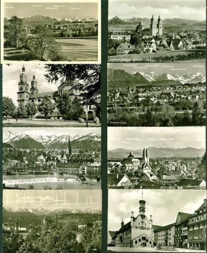 Kempten Lot mit 13 AK, ca. 1955-1965: überwiegend gute Erhaltung, teils gelaufen