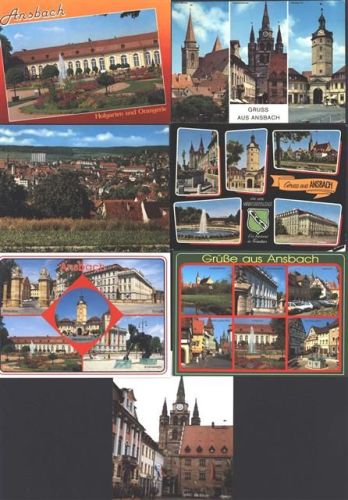 Ansbach Lot mit 11 AK + 1 Foto , (drei doppelt)