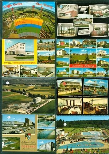 Bad Füssing Lot mit 44 AK, 1958-1997; überwiegend gute Erhaltung, größtenteils gelaufen