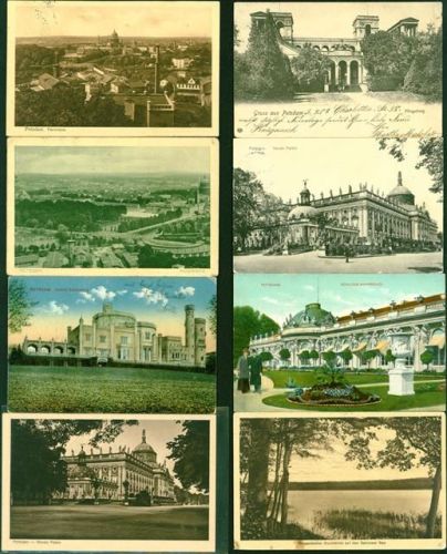 Potsdam großteils Sanssouci Lot mit 22 AK, 1912-1941 überwiegend vor 1930; überwiegend gute Erhaltung, teils gelaufen