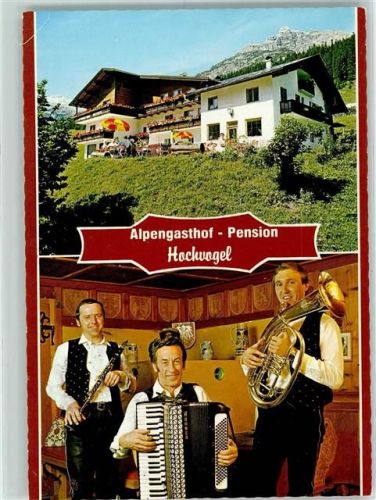 Hinterhornbach Alpengasthof Pension Hochvogel Musikgruppe Ziehharmonika Klarinette AKU2