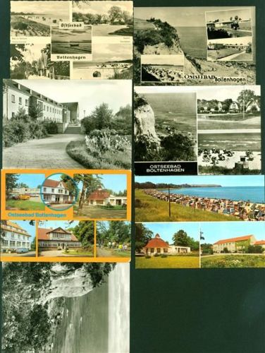 Ostseebad Boltenhagen Lot mit 7 AK, ca. 1950-1990; überwiegend gute Erhaltung, teils gelaufen