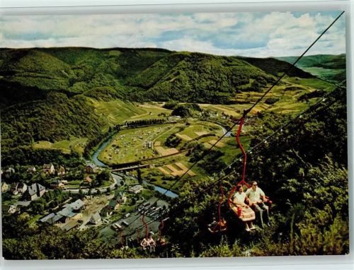 Altenahr Blick auf Sessel-Lift und Camping-Platz AKU2