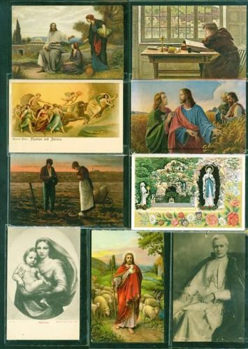 Christentum Lot mit 28 AK, ca. 1904-1946: teils leichte Gebrauchsspuren, wenige gelaufen