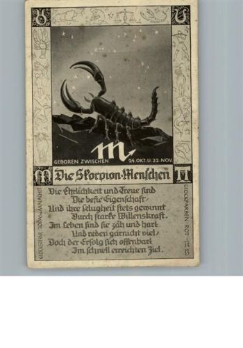 Astrologie Sternzeichen Skorpion