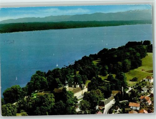 82347 W8139 Bernried , Starnberger See - Luftaufnahme Kloster und Bildungshaus der Missions-Benediktinerinnen