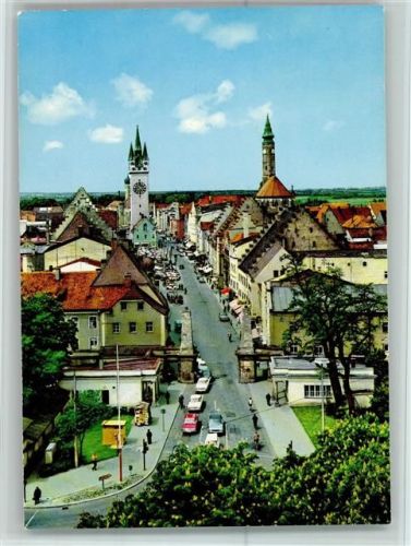 Straubing Blick vom Passauer Tor zum Ludwigsplatz