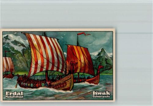Wikingerschiff Erdal-Kwak Sammelbild Serie82 Bild 3