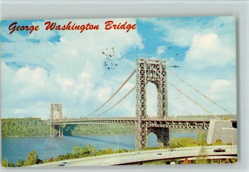 New York City George Washington Bridge Brücke über dem Hudson River