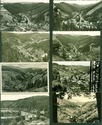 Mellenbach-Glasbach Lot mit 16 AK, ca. 1960-1977: überwiegend gute Erhaltung, größtenteils gelaufen