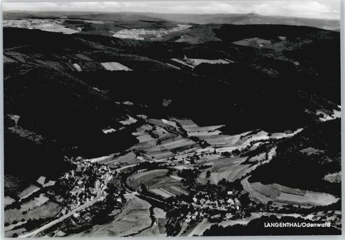 Langenthal Luftaufnahme Gasthof Pension zum Waldfrieden