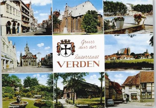 Verden Schwimmbad Auto Fußgänger Garten Große Straße Rathaus