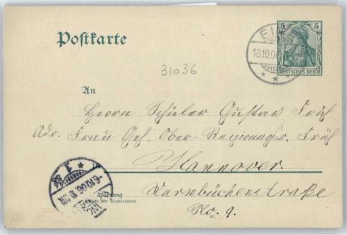 Eime Ganzsache Stempel