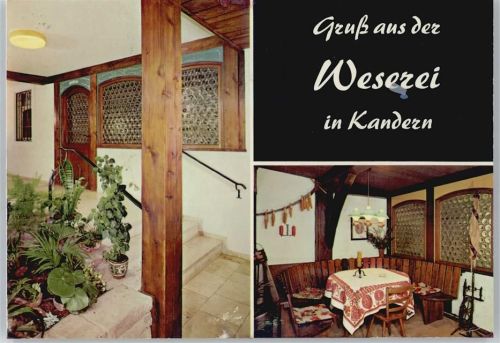 Kandern Gasthaus zur Weserei