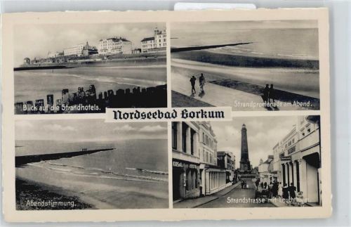 Borkum Leuchtturm , Strandstrasse