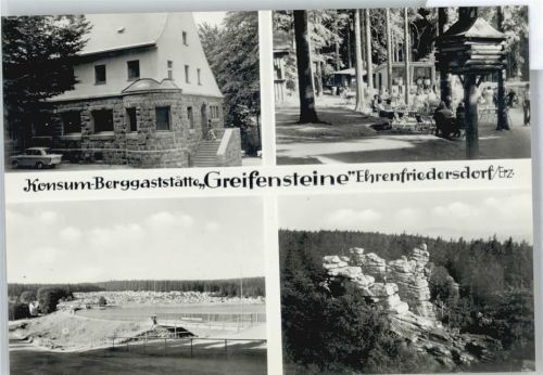 Ehrenfriedersdorf Gaststätte Greifensteine Auto Baum Stadion