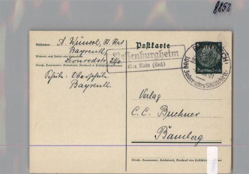 Pessenburgheim Landpoststempel