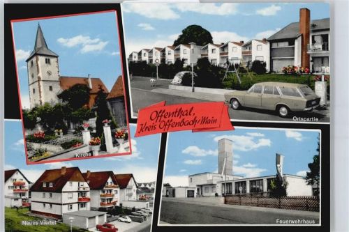 Offenthal Kirche Auto Haus Laterne