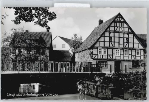 Wrexen Fluss Brücke Haus Baum