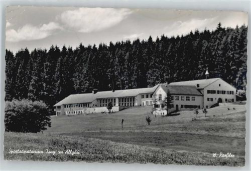 Isny Sanatorium, beschädigte Ecke