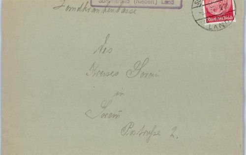Sommerfeld Landpoststempel Sommerfeld,