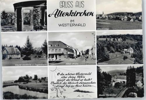 Altenkirchen Ehrenmal, Westerwaldheim, Jugendheim, Fluss, Kloster Marienthal