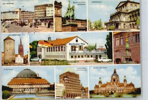 Langenhagen Raststätte, Am Kröpcke, Oper, Rathaus, Stadthalle, Denkmal