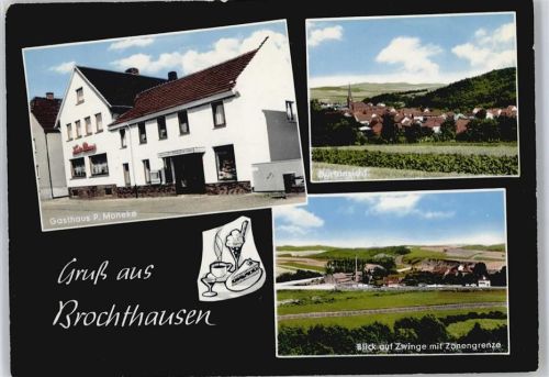 Brochthausen Gasthaus Moneke, Grenze