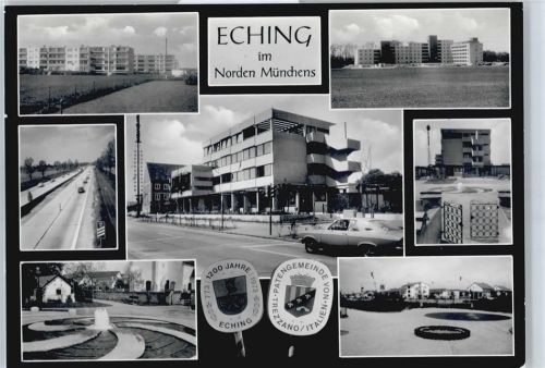 Eching Siedlung, Park, Autobahn, Wappen