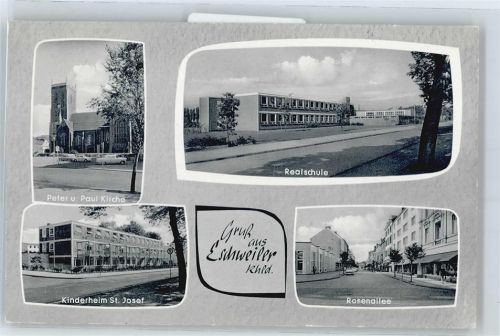 Eschweiler Schule, Kirche, Rosenallee, Kinderheim St. Josef