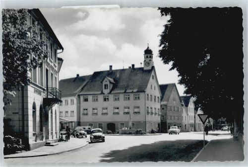 Bad Wurzach Rathaus Auto Straße