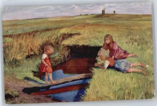 H.Gammus , Kinder am Wasser