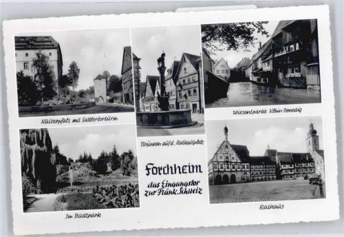 Forchheim Sattlertorturm, Klein-Venedig, Rathaus, Fachwerk, Stadtpark