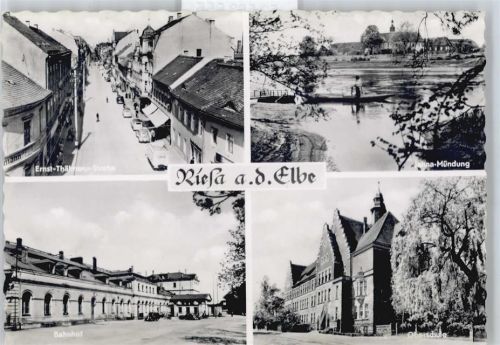 Riesa Ernst-Thälmann-Straße Bahnhof Schule