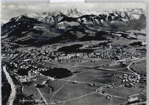 Sonthofen Berg Panorama Fliegeraufnahme