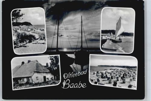 Baabe Fischerhaus, Schiff, Strand