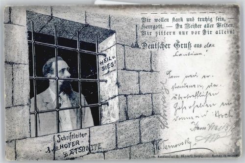A.v. Hofer , Zetsowitz , im Gefängniss AKU2