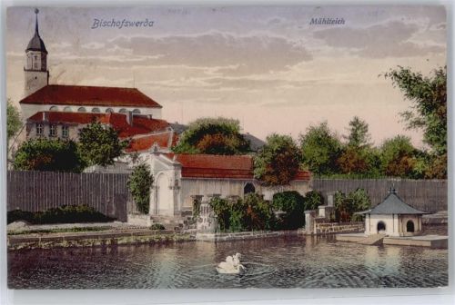 Bischofswerda Mühlenteich , Marke entfernt