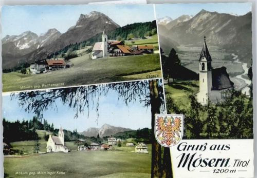 Mösern Kirche, Mieminger Kette, Reitherspitze
