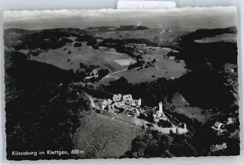 Küssaburg Fliegeraufnahme Berg Panorama