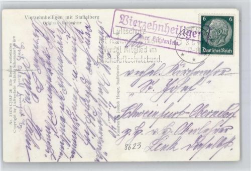 Vierzehnheiligen Landpoststempel