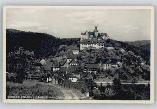 Lauenstein Burg Lauenstein, Grenzwarte